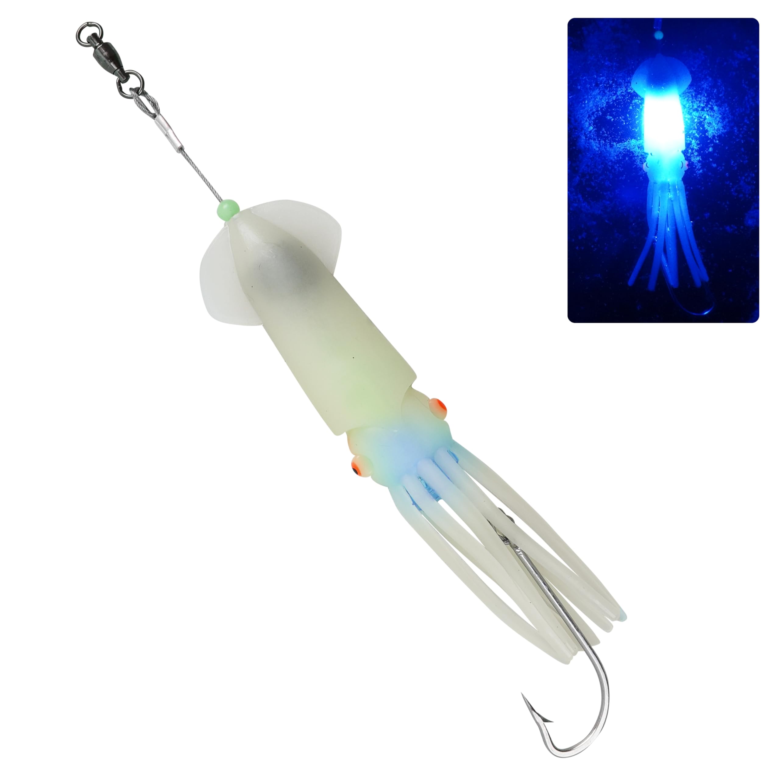 Brunt squid l メッシュ タン Amazon.com : Saltwater Squid Fishing Lures LED Lighted Squid Jig